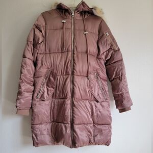 Womens Pink Puffer Jacket